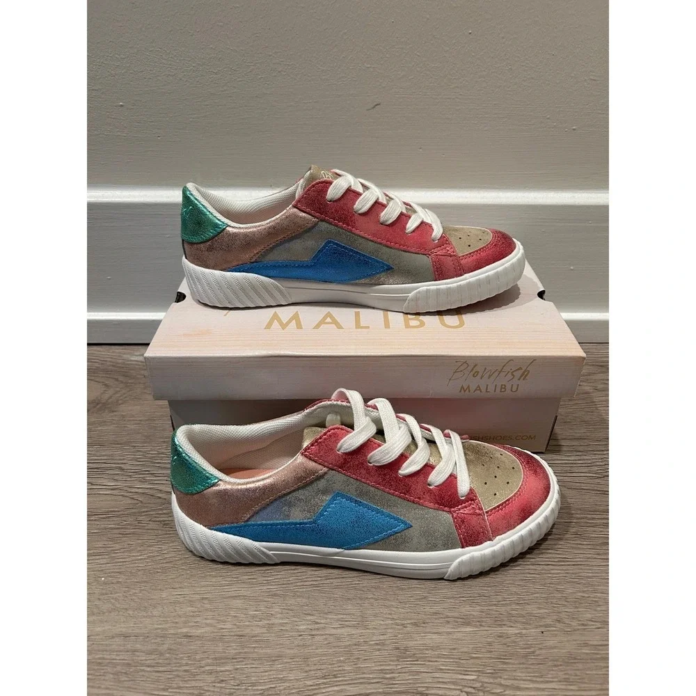 Blowfish Malibu Willa-K Gold Multi Metallic Sneakers J2073S1250 Kids Size 4M